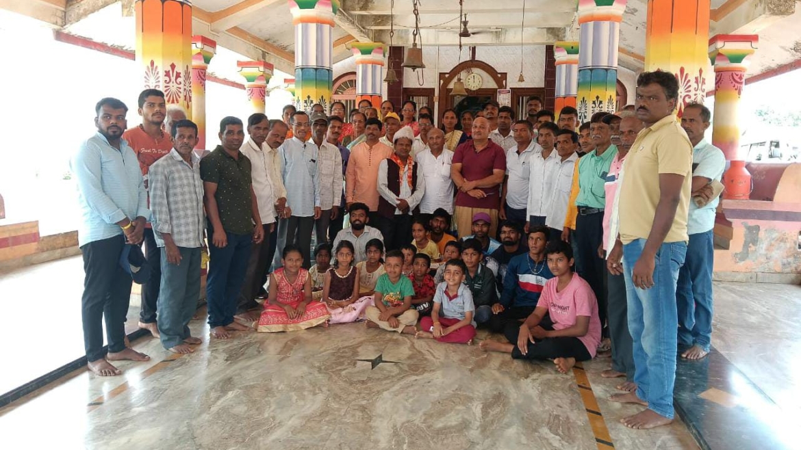 श्री रामेश्वर मंदिर,घावनळे, येथे मंदिर स्वच्छता व भुमी सुपोषण / अभिषेक कार्यक्रम